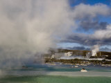 Blue Lagoon Geothermal Hot Springs and Power Plant Photographic Print by Mattias Klum