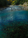Fly Fishing for Atlantic Salmon on the St Jean River, Quebec Photographic Print by Nick Norman