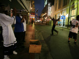 Musicians Playing in the French Quarter at Night Photographic Print by Tyrone Turner