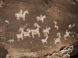 Historic Ute Indian Petroglyphs in Arches National Park Photographic Print by Scott Warren