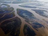 Atchafalaya River Delta, Only Louisiana Area Where Land Is Increasing Photographic Print by Tyrone Turner
