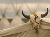 Teepees at Ft. Union Trading Post National Historic Site Rendezvous Photographic Print by Phil Schermeister