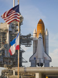 Space Shuttle Atlantis Sitting on Launch Pad 39B Awaiting Lift Off Photographic Print by Mike Theiss 
