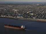 Ship on the Mississippi River at New Orleans Photographic Print by Tyrone Turner