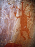 Ancient Aboriginal Rock Art on a Cave Wall in the Gulf of Carpentaria Photographic Print by Jason Edwards