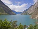 Scenic Mountains around the Blue Waters of Lake Louise Photographic Print by Mike Theiss 