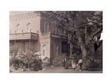 Group of People Gather Together in the Garden of a Tafira Villa Photographic Print by Wilhelm Tobien