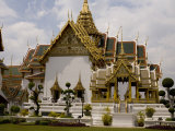 Gardens and Temple at the Grand Palace, Bangkok Photographic Print by Rebecca Hale