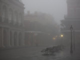 French Quarter in Thick Early Morning Fog Photographic Print