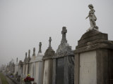 Cemetery in New Orleans with Above Ground Graves Photographic Print by Tyrone Turner