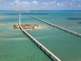 Seven Mile Bridge Crossing Pigeon Key and Connecting the Florida Keys Photographic Print by Mike Theiss 