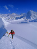 Alex Lowe on Mount Bearskin (2850 M.) in the Ellsworth Mountains Photographie par Gordon Wiltsie