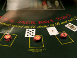 Blackjack Casino Game Photographic Print by Pete Ryan