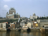 Chateau Frontenac Towers over Old Lower Town, Which Hugs River's Edge Photographie par Jack Fletcher