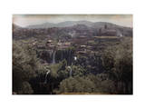 View of Tivoli's Waterfalls During Holiday Photographic Print by Hans Hildenbrand
