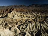 Wind and Water Erosion, and Alluvial Fans in Death Valley Photographie par Paul Chesley