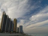 High Rises Along the Coast at Sunny Isles under a Huge Sky Photographic Print by Abraham Nowitz