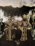 Monarchs Haile Selassie the First and Manen, Pose in their Robes Photographie par W. Robert Moore