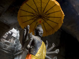Vishnu Statue at the Entrance of Angkor Wat, Cambodia Photographic Print by Rebecca Hale