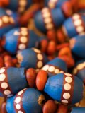 Painted Aboriginal Beads in Central Australia Photographic Print by Brooke Whatnall