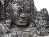 Stone Head of Bodhisattva Avilokiteshvara, Bayon Temple Photographic Print by Rebecca Hale