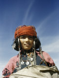 Portrait of a Nomadic North African Woman Photographic Print by Maynard Owen Williams