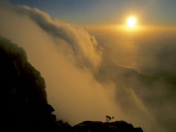 Sunset over False Bay Near the Cape of Good Hope and Table Mountain Photographic Print by Gordon Wiltsie