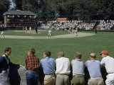 Founder of Little League Baseball Explains Sport to Visitors Photographie par Walter Meayers Edwards