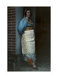 Portrait of a Yugoslavian Woman in Harem-Styled Dress of the Day Photographic Print by Hans Hildenbrand