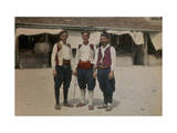 Peasant Men from the Breno Valley in the Marketplace Photographic Print by Hans Hildenbrand
