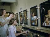Members of an Opera Chorus Put on Costumes in a Dressing Room Photographie par B. Anthony Stewart