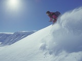 Ski Mountaineer in Powder Snow on the Detroit Plateau Photographie par Gordon Wiltsie