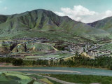 This View Is of the Choni Town from the South Side of the Tao River Photographic Print by Dr. Joseph F. Rock