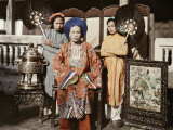 Princess of Hue Is Fanned by Her Maids Photographie par W. Robert Moore