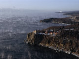 Split Rock Lighthouse on the Palisades Overlooking Lake Superior Photographic Print by Medford Taylor