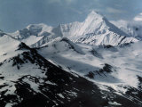Minya Konka's Reddomain Solo Peak Rises to 23,000 Ft. in Background Photographic Print by Dr. Joseph F. Rock