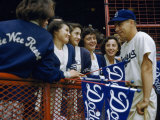 Baseball Fans Talk to Brooklyn Dodgers' Shortstop Pee Wee Reese Photographic Print by B. Anthony Stewart