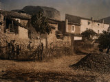 Pile of Almonds Dries in the Sun So That They May Later Be Exported Photographie par Gervais Courtellemont