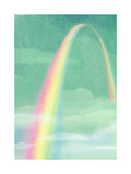 Rainbow in Bright Sky Posters