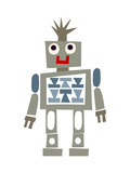 Cute Robot Smiling Lámina
