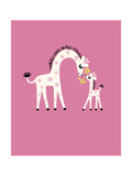 Giraffe Family Prints