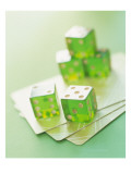 Green Dice and Cards Prints