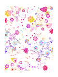 Bright Flower Swirl Pattern Pósters Bright Flower Swirl Pattern Pósters