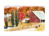 Farm with Red Barn Photographie