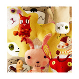 Collage of Stuffed Toys Art