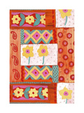 Daffodil Paisley Floral Pattern Posters
