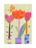 Patterned Tulips with Butterfly Zdjęcie Patterned Tulips with Butterfly Zdjęcie