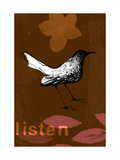 Listen Bird Posters