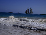 Sailing Ship Off of the Coast of Puerto Rico Photographic Print by Ed George