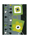 Squares with Floral Pattern Prints
